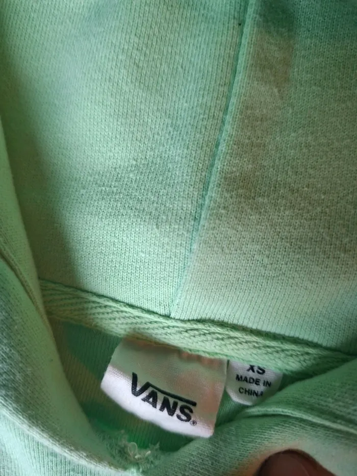 Sweat à capuche Vans "Off The Wall" vert menthe (Homme / Mixte) - photo numéro 7