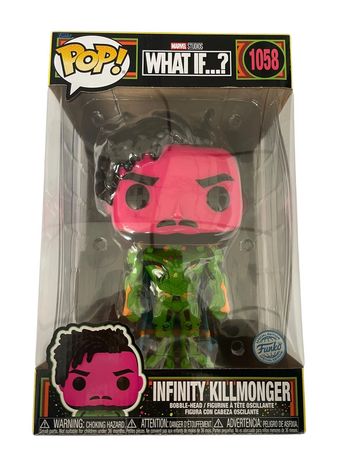 Figurine Funko Pop Jumbo Marvel Studios What If ? Infinity Killmonger 1058 neuf