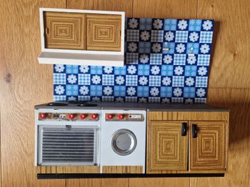 Cuisine vintage tôle métal jouet enfant rétro 1960 collection