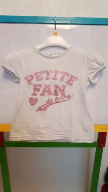Tee-shirt Petite fan de papa 36 mois