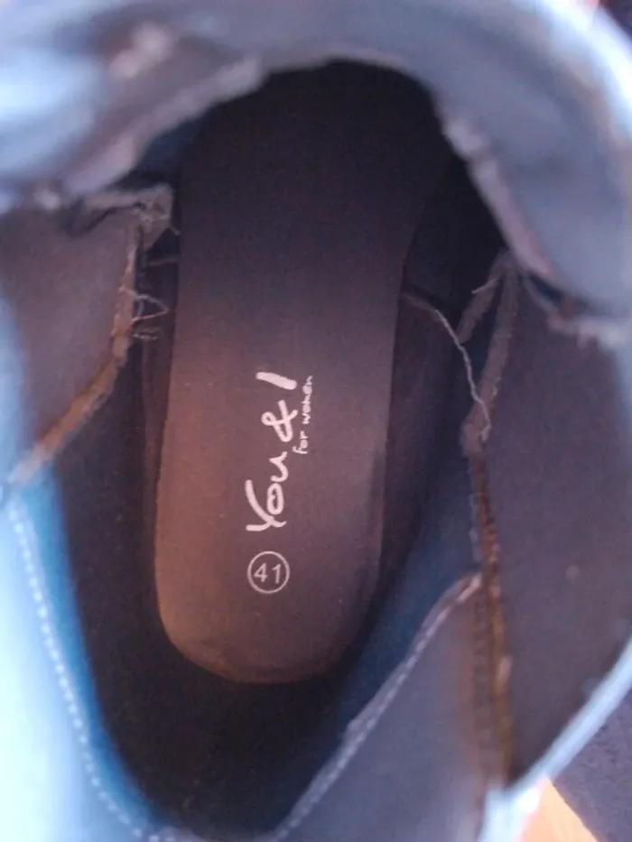 Bottines grises taille 41 - photo numéro 4