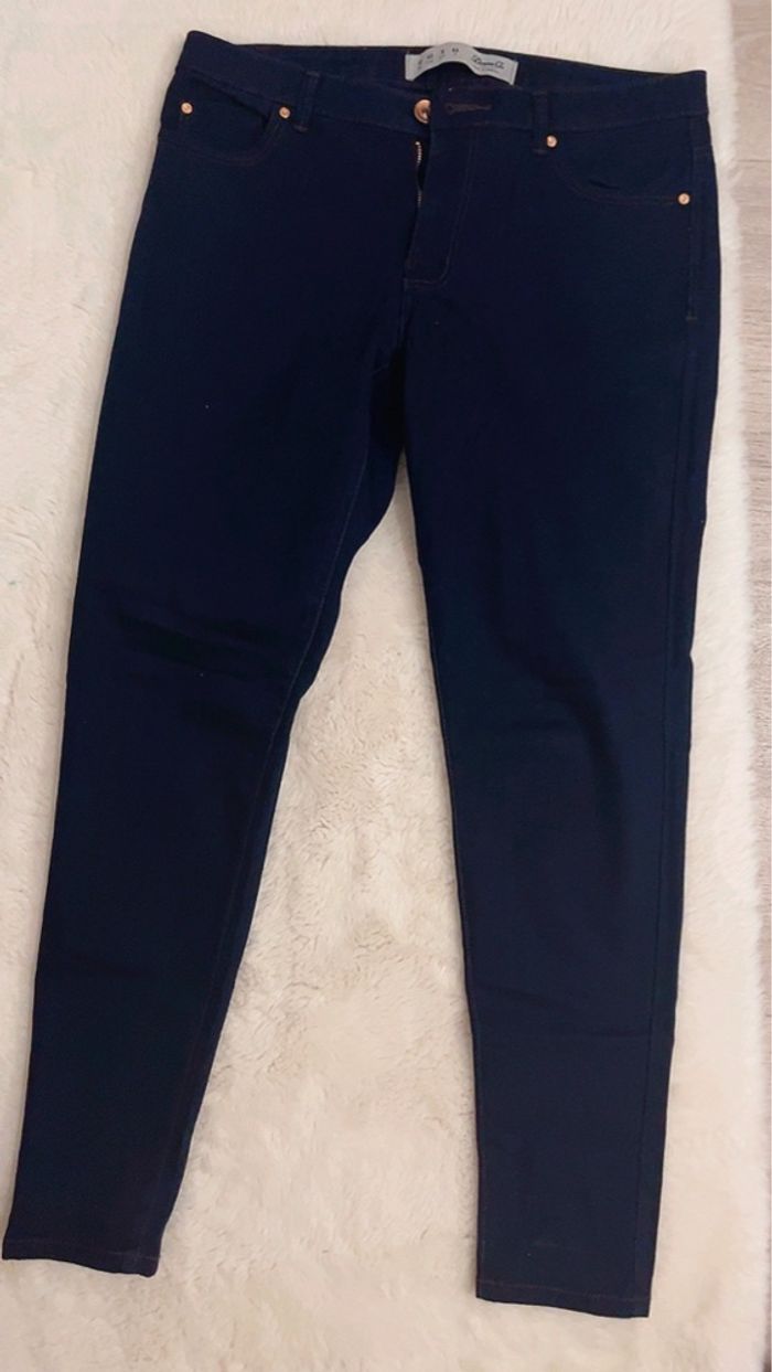 Pantalon jean slim bleu marine - photo numéro 2