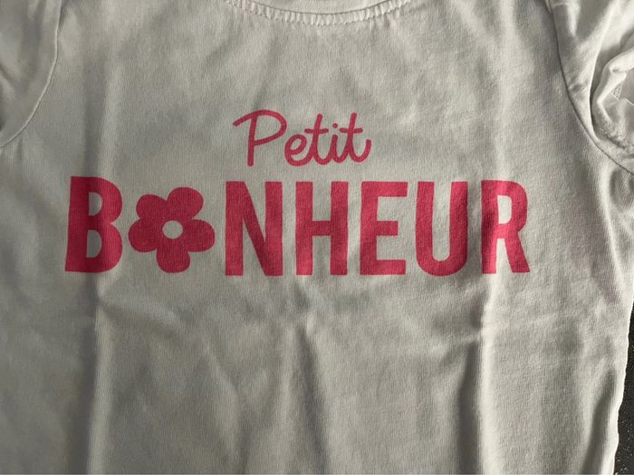 Teeshirt blanc Orchestra taille 5 ans « Petit bonheur » - photo numéro 2