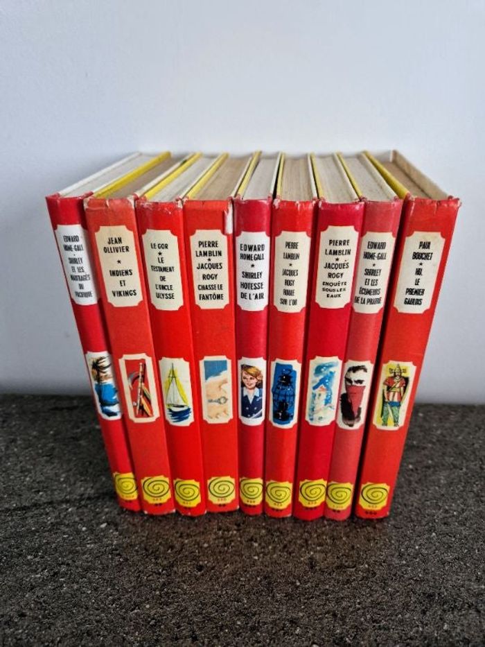 9 livres années 60/70 collection Spirale