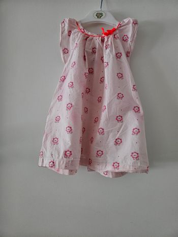 Robe sans manches fille 18 mois