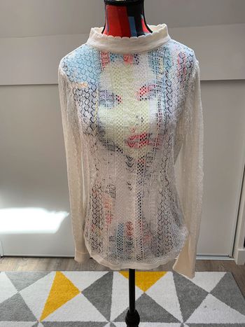 Haut transparent à manches longues Promod Taille 36