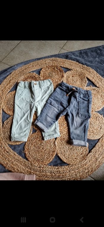 Lot 2 pantalons 6 mois