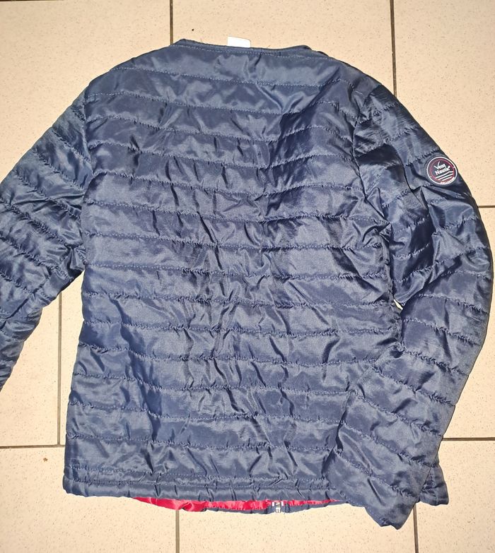 Doudoune fine femme Vent Nautic – Taille S – Marine/Rouge - photo numéro 2