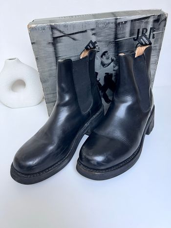 Boots homme Jean-Baptiste Rautureau – cuir noir – pointure 44