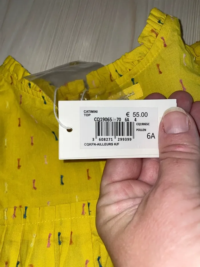 Blouse catimini 6 ans neuve - photo numéro 8