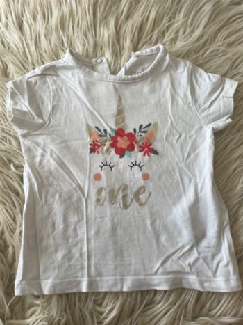 Tee shirt manche courte 1 an