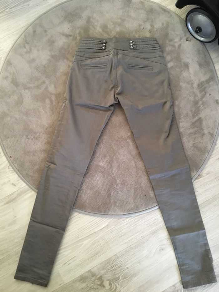 Pantalon slim gris taille 34 - photo numéro 2