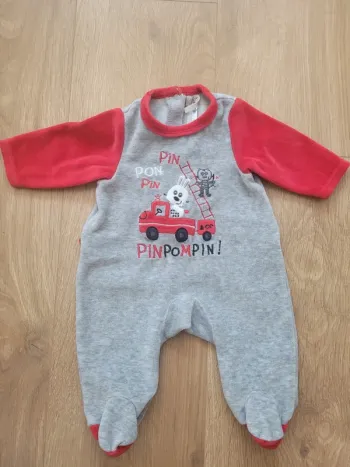 Pyjama velours Orchestra 1 mois