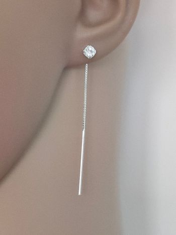 Boucles d'oreilles en argent neuf