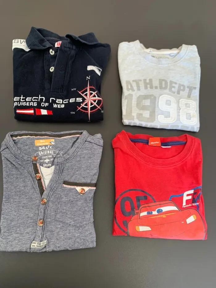 Lot 4 t-shirt taille 5 ans - photo numéro 5