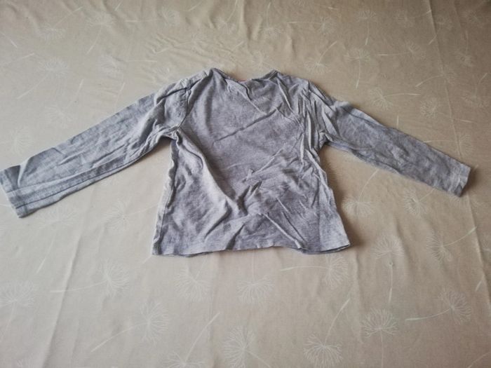 Tee shirt gris manches longues 2/3 ans Hello Kitty - photo numéro 3