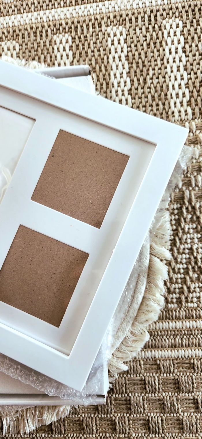 Cadre Empreintes plâtre + Doudou licorne - photo numéro 3