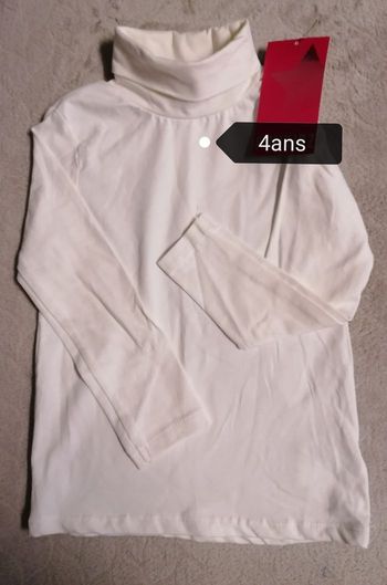 Pull coll roulé filles