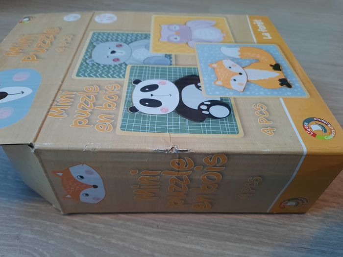 Mini puzzle en bois 4 pièces - photo numéro 3