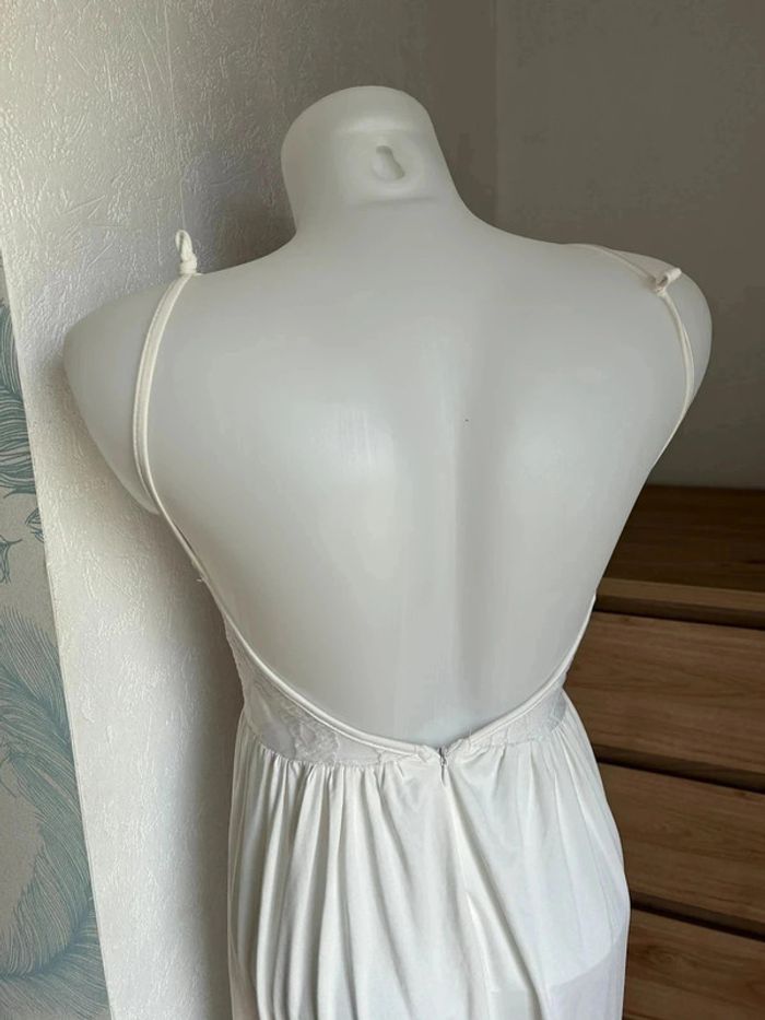Robe longue blanche – Miss Coquine – Taille S - photo numéro 4