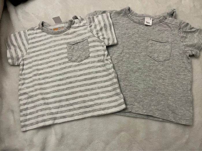 Lot 2 teeshirt tex 6 mois - photo numéro 2