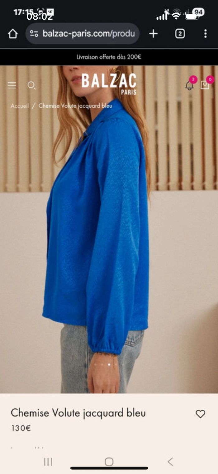 Chemise Balzac Paris taille 36 neuve - photo numéro 10