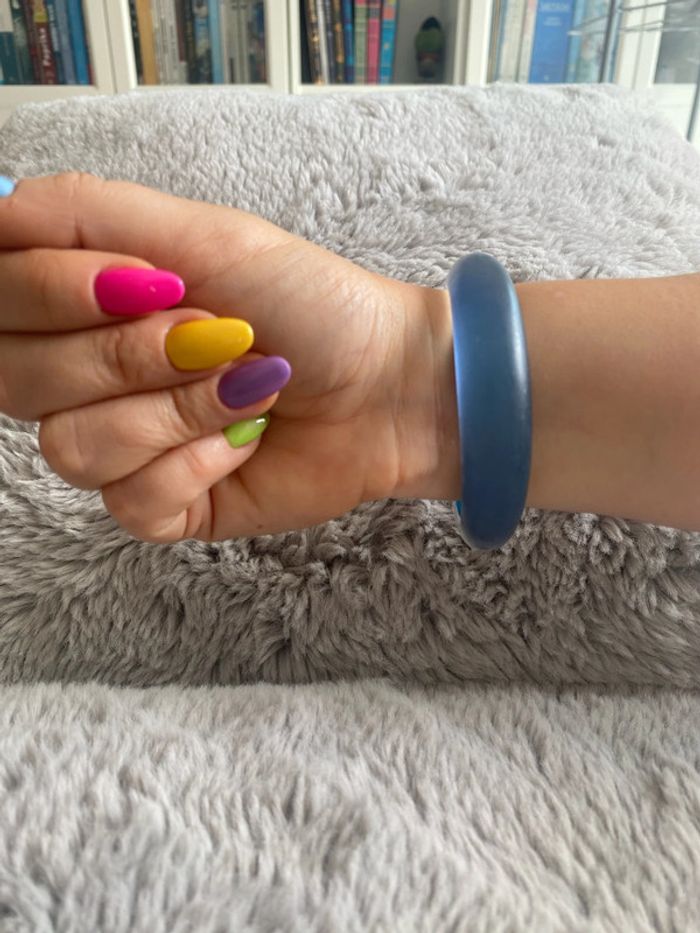 Bracelet asymétrique bleu - photo numéro 2