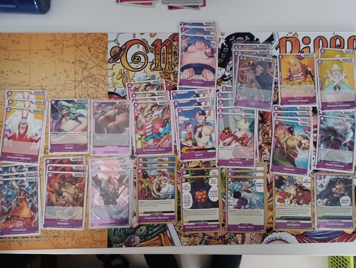 Lot de cartes one piece op01 violet - photo numéro 1