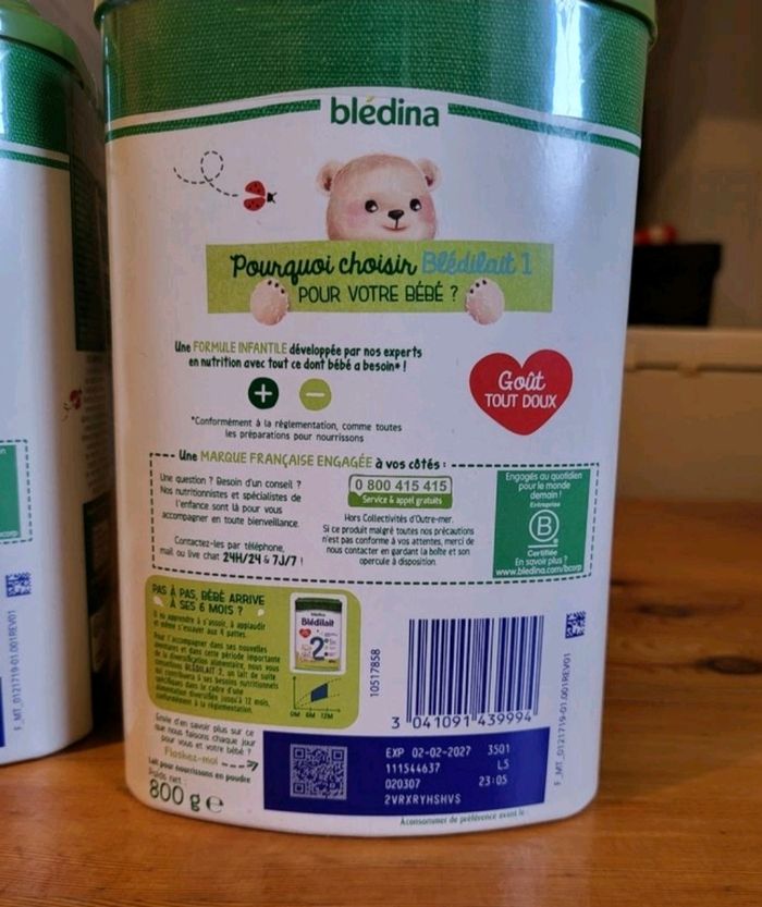 Lot 3 boite de lait neuf - photo numéro 4