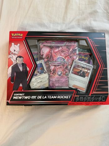 Pokémon - coffret mewtwo ex de la team rocket - scellé complet