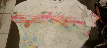 Pull taille unique coloré court