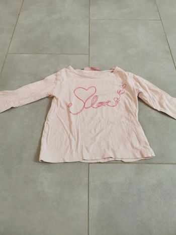 Tee-shirt manche longue 4ans fille NKY