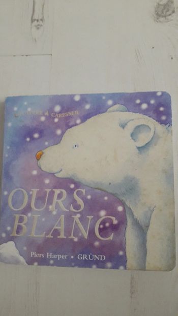 Livre à caresser Ours blanc