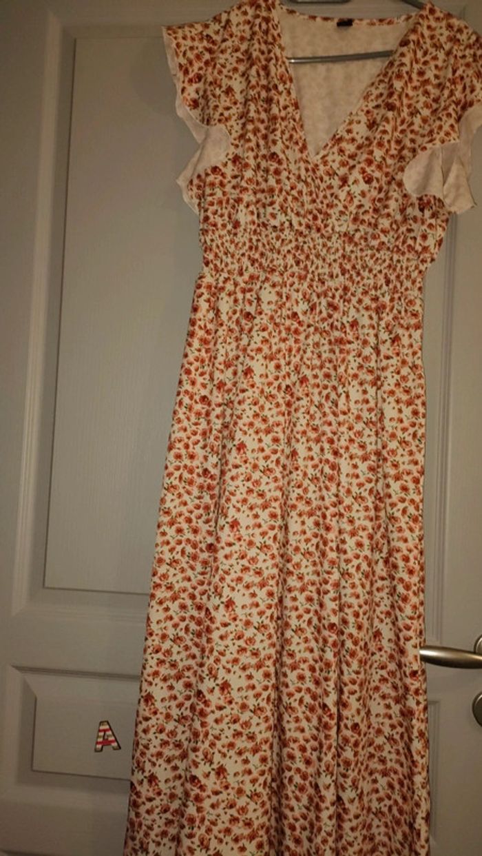 Robe longue fleurie