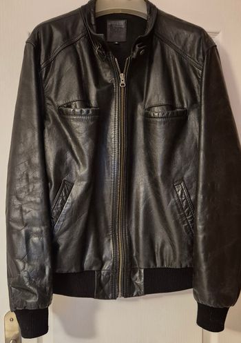 Blouson cuir véritable homme