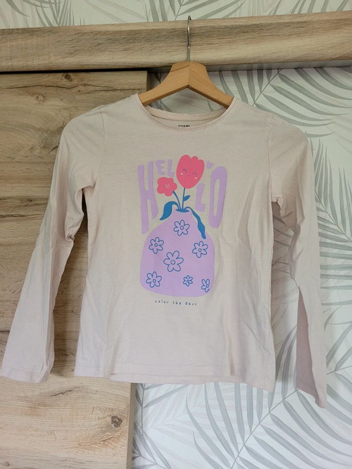 Tee shirt fille taille 10 ans kiabi - photo numéro 2