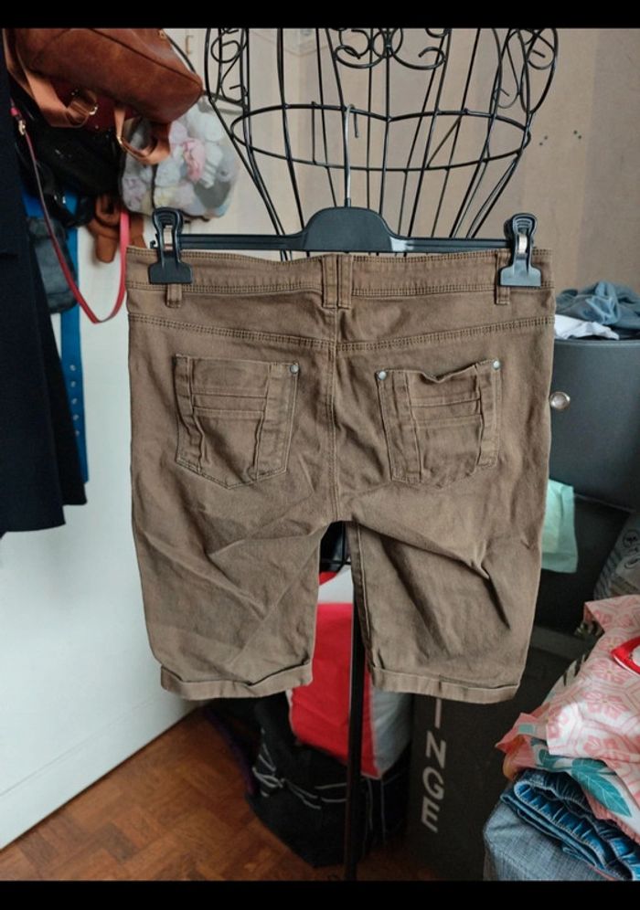 Short en jean kaki - photo numéro 2
