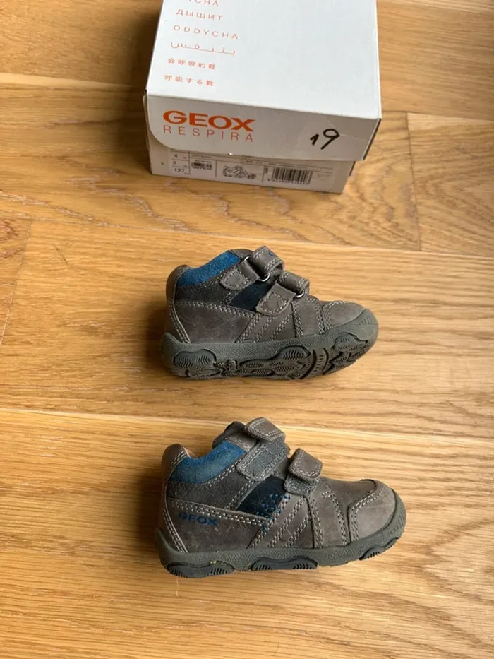 Chaussures GEOX garçon taille 19 cuir - photo numéro 5