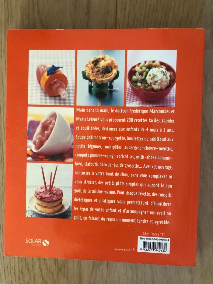 Livre de recettes pour bb neuf - photo numéro 2