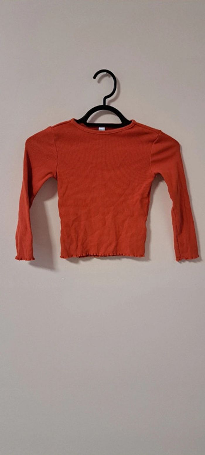 T-shirt manche longue côtelé