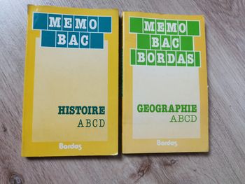 Memo Bac Bordas lot de 2 livres
