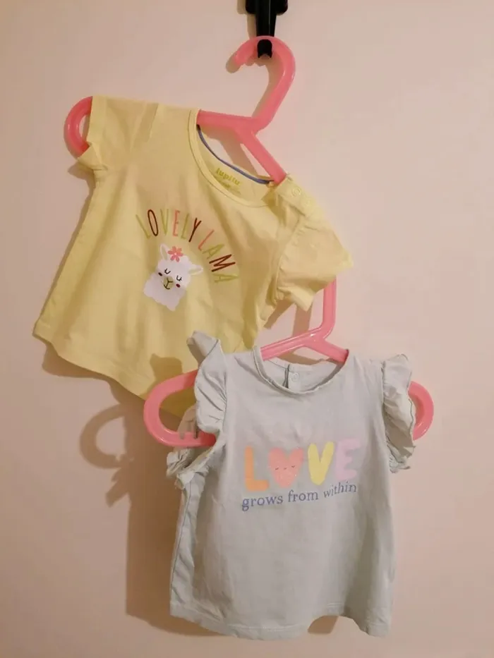 Lot tee-shirt fille été 12 mois