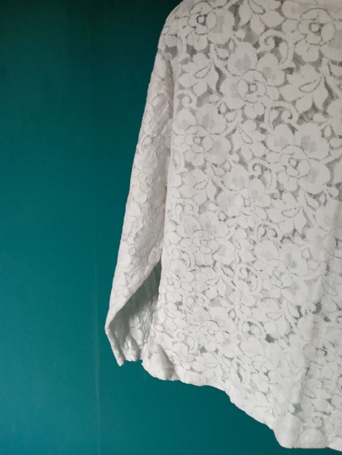 Blouse dentelle blanche - photo numéro 3