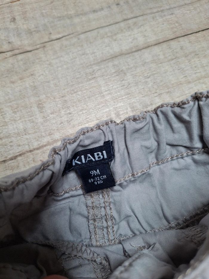 Pantalon gris fin fille 9 mois - photo numéro 2
