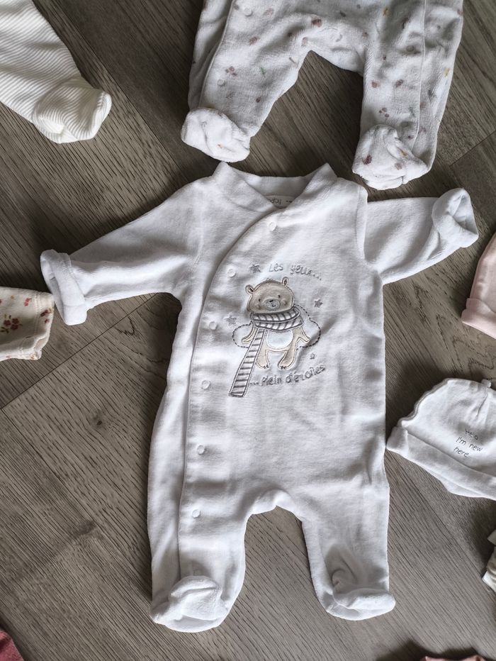Lot de pyjama fille 0 mois - photo numéro 3