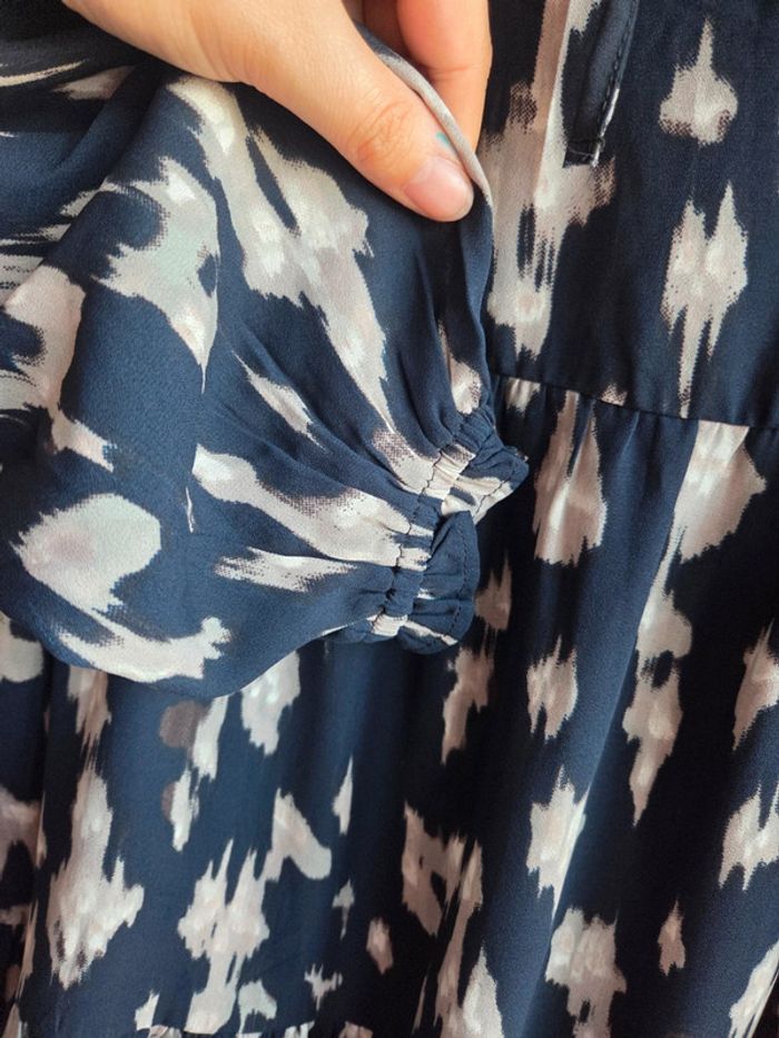 Robe fluide imprimée - pigalle neuve sans étiquette - taille s - photo numéro 2