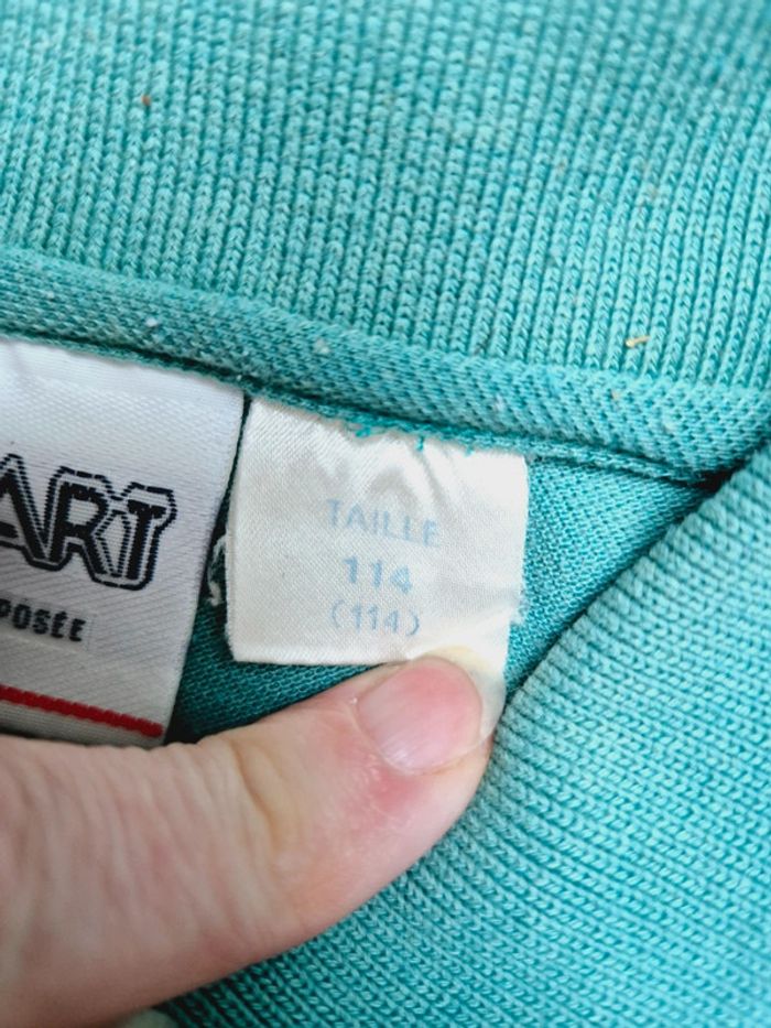 Polo vintage damard vert - photo numéro 3