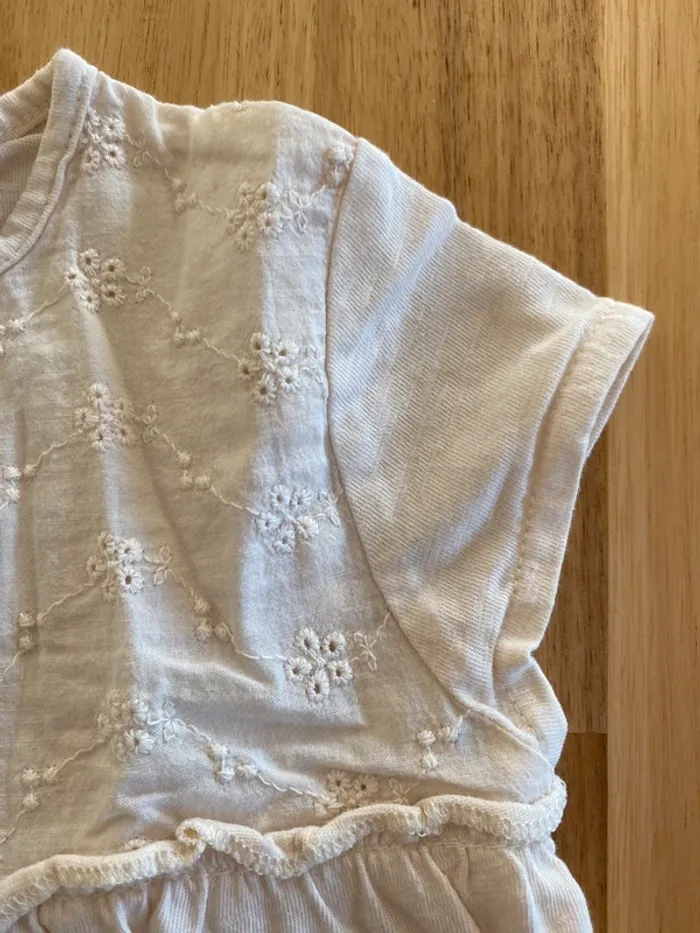 Top anche courte kiabi blanc cassé - photo numéro 3