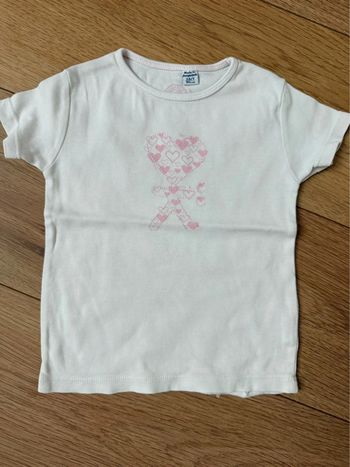 Tee-shirt Okaidi blanc en 3ans