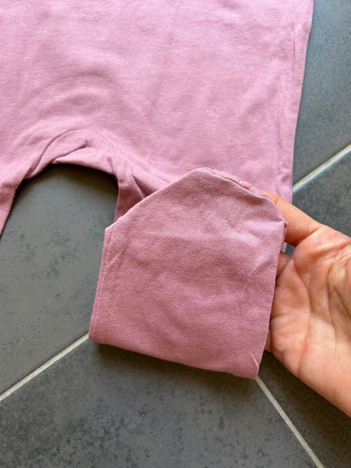 Pyjama 1 pièce léger grenouillère manches longues bébé fille tex - photo numéro 3